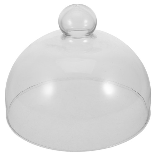 Transparent glass cake dome - cake,