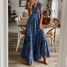 Womens Holiday Boho Dress