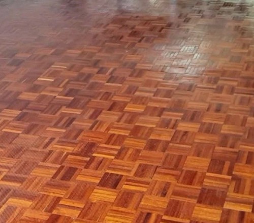 Claimed parquet flooring - re,