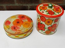 2 Vintage Tins Lots Of Sewing