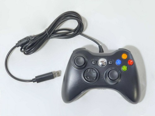 New wired black gamepad - new,