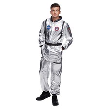 Men`s Silver Astronaut Costume