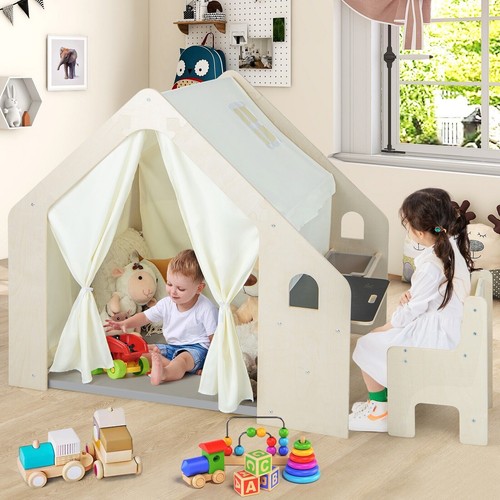 Kids playhouse wooden - 6-in-1,
