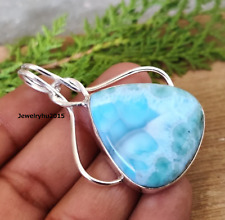 Larimar Pendant Pear Gemstone
