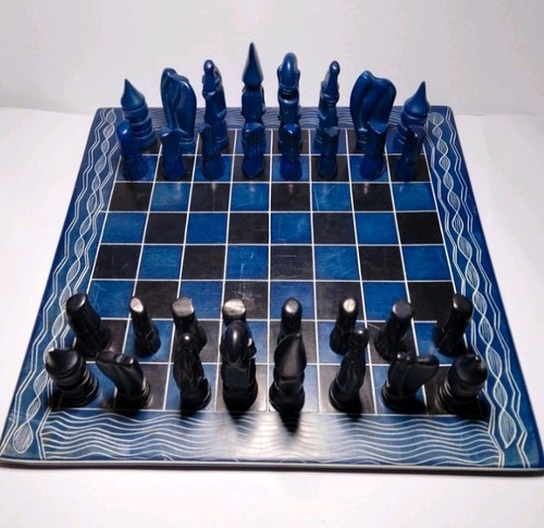 Soapstone chess set siesta - soapstone, uk