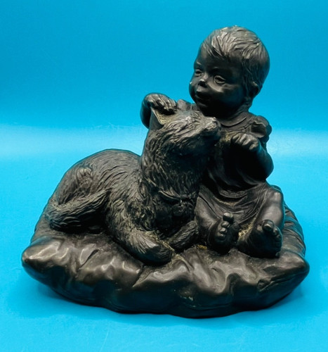 Cold cast bronze figurine - , a