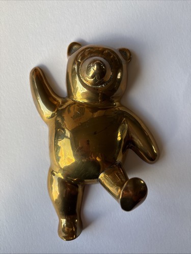 Vintage brass dancing bear - vintage,
