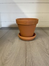 Large Terracotta Pots And Saucer 15cm X 15cm X 13cm £10 Each￼