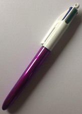 Bic 4 Colour Retractable Single Ball Pens ~Choose From Shine/Original/Fluo/Decor