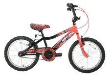 Spider Boys 20" Wheel Kids Bike Spiderman Style Web Graphics Red & Black Age 7+