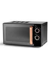 17L Microwave – Black & Rose