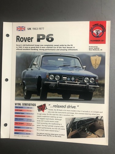 1963 1977 rover sedan - rover, p6