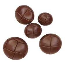 Football Buttons Tan Brown