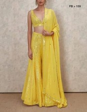 Pakistani Indian Ready made Salwar Kameez Georgette blouse Palazzo Dupatta Dress