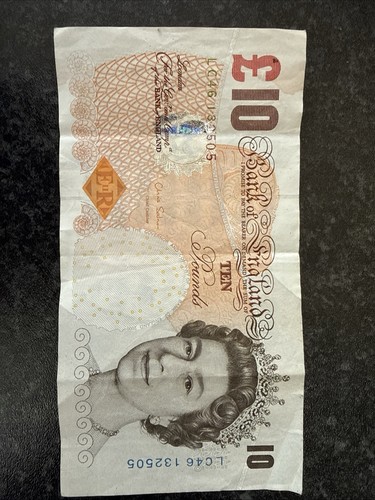 Ten pound note vintage - ten,