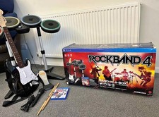 Rock Band in a Box | Fender Guitar + Drums + RB 4 Game * compatible with PS4 PS5