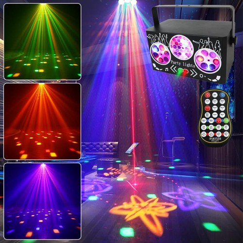 Party lights dj laser - party, 3-in-1