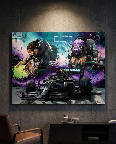 Lewis hamilton 2020 canvas - lewis,