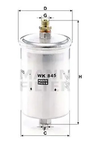 Fuel filter line - fuel, in-line