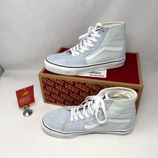 Vans Sk8-Hi Tapered Suede Blue Trainers UK 6 EU 39 Hi Top Skate Shoes    BPT