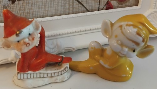 Vintage pixie elf ornaments - pixie,
