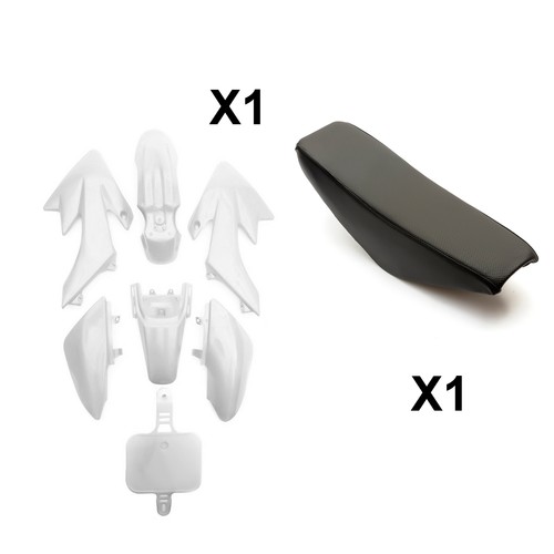 Crf50 white plastic set flat - white,