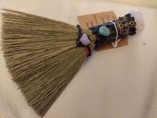 7" Rose Quartz Besom Broom