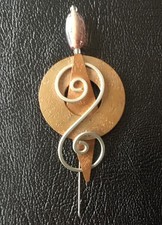 Scottish Kilt Pin Brushed Copper Antique Finish 5” Celtic Pins