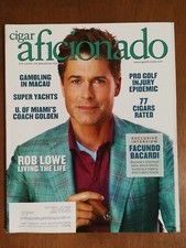 Cigar Aficionado Magazine August 2014 Rob Lowe - Super Yachts  425