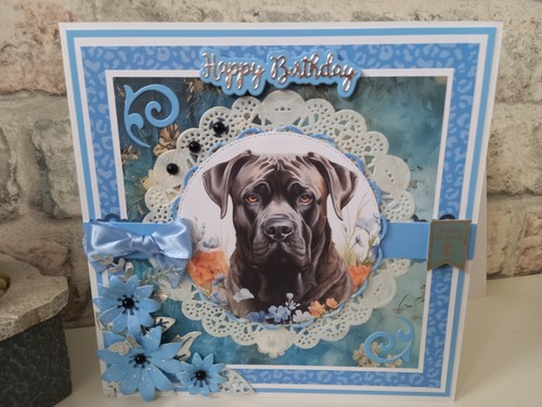 Cane corso handmade 8x8in - cane,