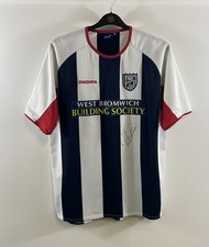 West Bromwich Albion Signed Home Football Shirt 2003/04 Adults XL Diadora A299