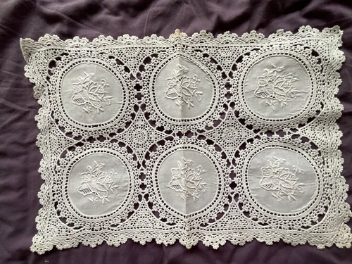 Large vintage crocheted - vintage,