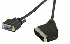 2m Scart to VGA cable/lead