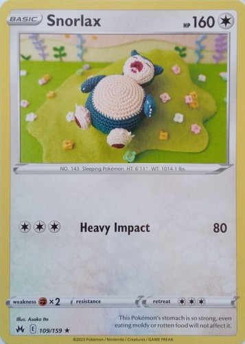 109 159 snorlax rare crown - snorlax,