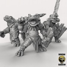 Frog Folk with Sword and