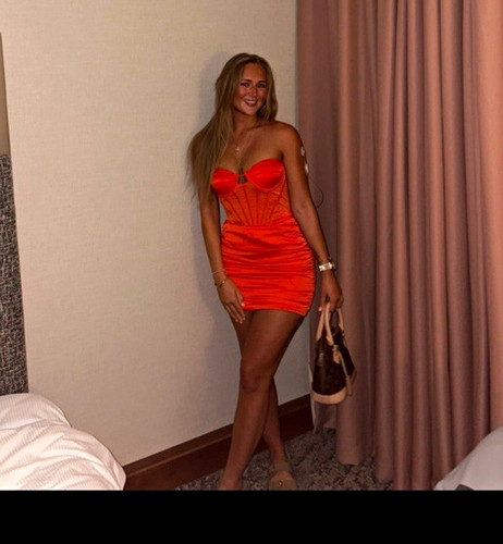 Polly orange strapless - oh,