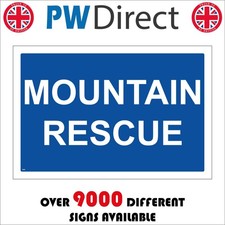 SIGN MOUNTAIN RESCUE TR885