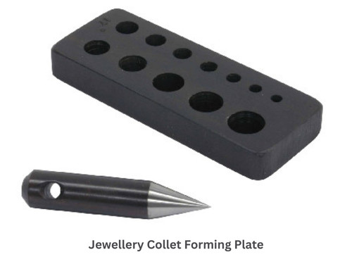 Jewellery collet forming - jewellery, plate