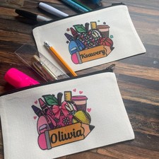 Personalised Pencil Case Back
