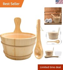 Elegant Wooden Sauna Bucket