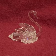 Small Cut Crystal Glass SWAN 2 inche Delicate Figurine