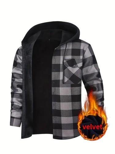 Mens hooded lumberjack plaid - mens,