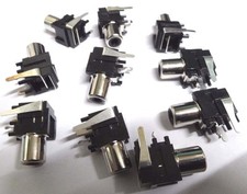 12 right angle pcb mount phono RCA sockets
