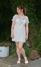 EX NEW LOOK OFF WHITE+BLUE