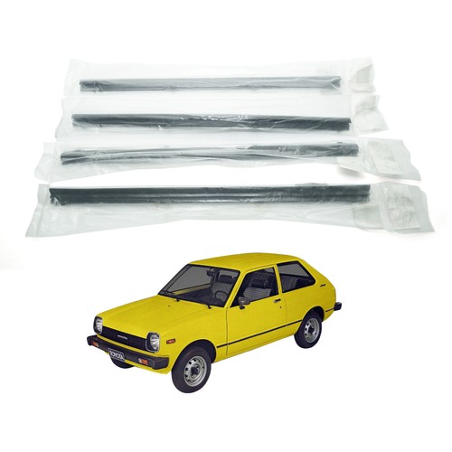 Rear door glass weatherstrip - glass,