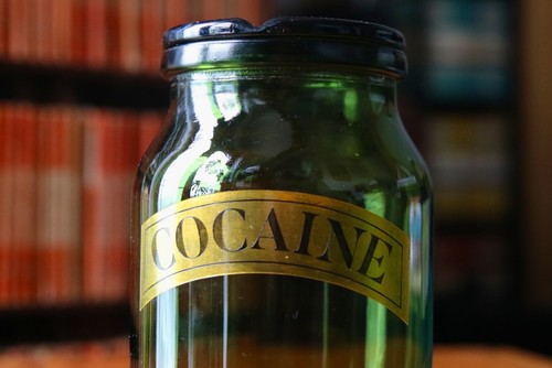 Vintage cocaine jar - vintage, "cocaine"