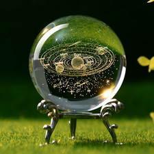Solar system crystal - 3d,