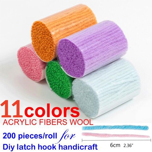 Bundle latch hook rug yarn - hook,