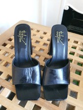 Sergio Todzi Faux Leather Heels, Size UK 5 Mules