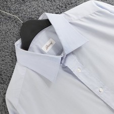 Brioni Shirt Mens 17.5 Blue